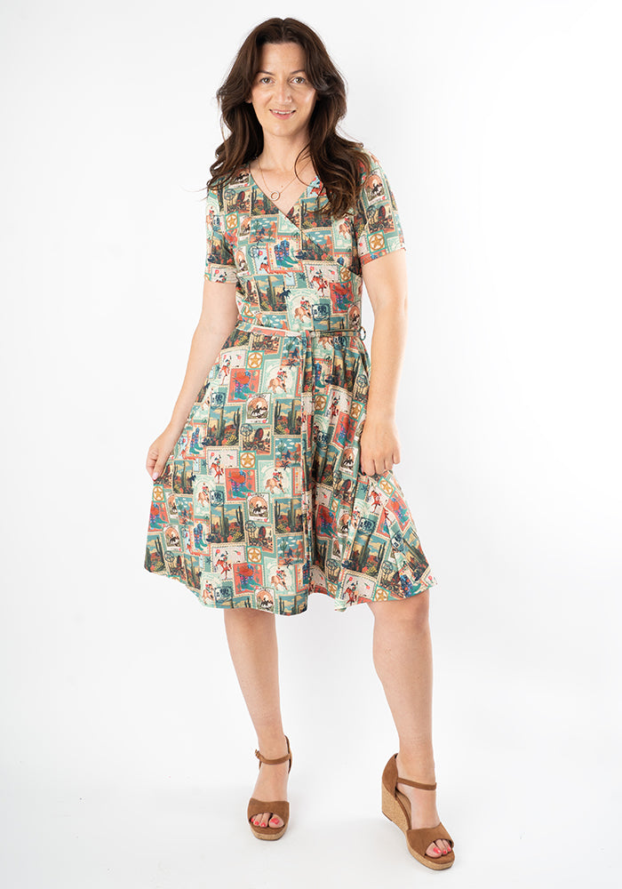 Wyatt Wild West Print Dress