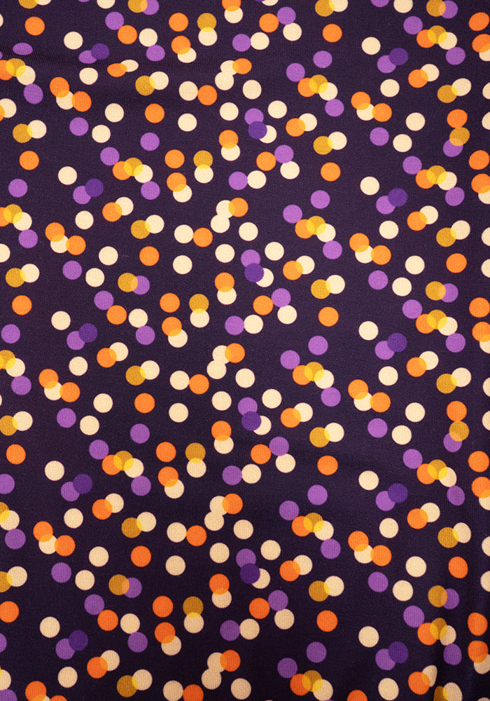 Second angle of Xanthea Multi Polka Dot Print Jersey Full Length Jumpsuit