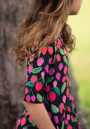 Children's Raspberries Print Dress (Yarden)