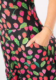 Yarden Raspberries Print Midaxi Dress