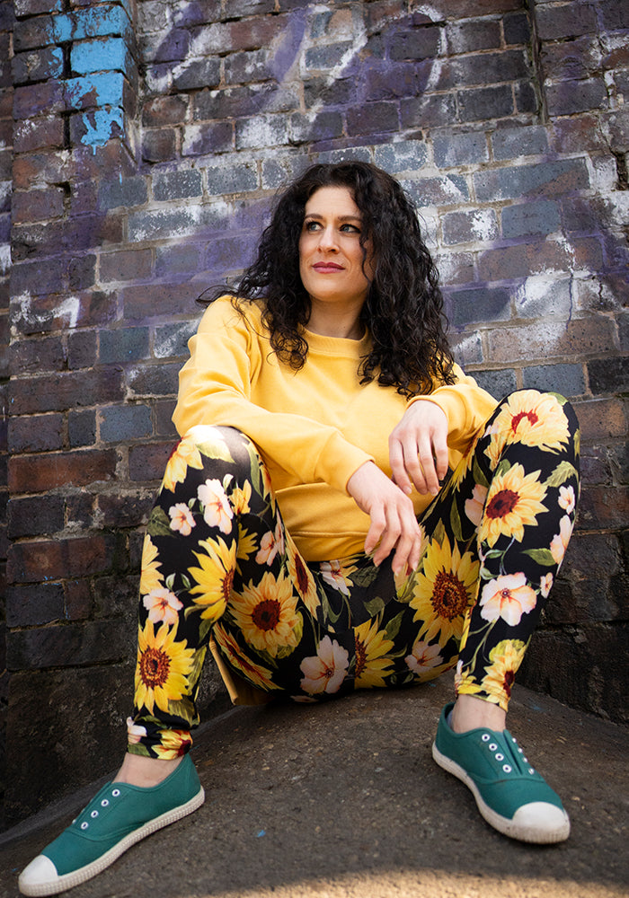 Fourth angle of Yellow Longline Popsy Sweatshirt