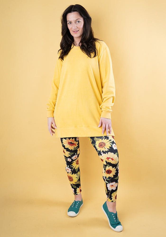 Seventh angle of Yellow Longline Popsy Sweatshirt