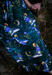 Zale Mystical Whale Print Midi Dress