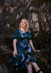 Zale Mystical Whale Print Midi Dress