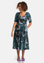 Zale Mystical Whale Print Midi Dress