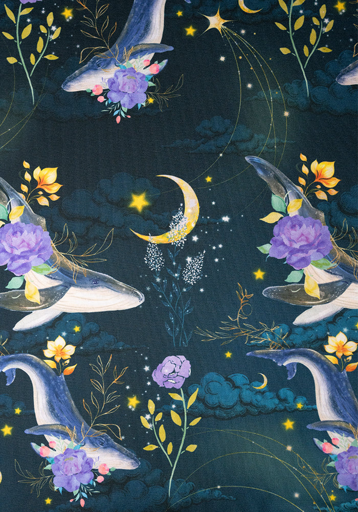 Zale Mystical Whale Print Midi Dress