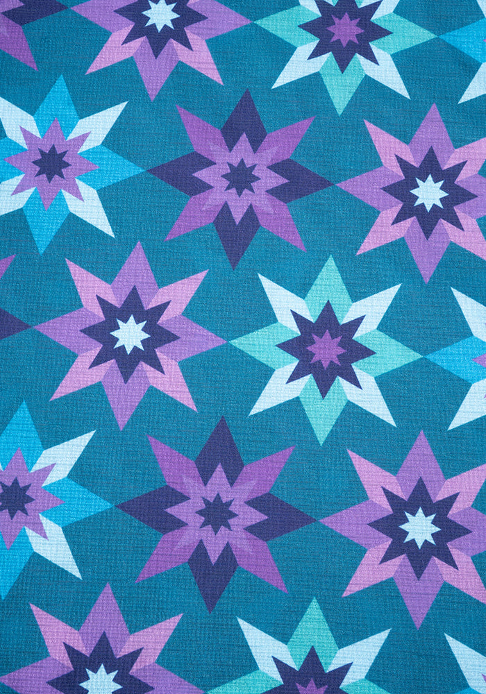 Second angle of Zarah Retro Star Print Midaxi Dress