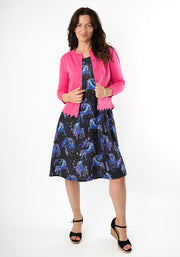 Zea Unicorn Galaxy Print Trapeze Dress