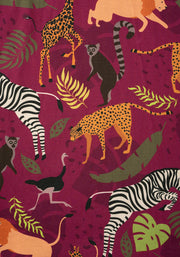 Zora Safari Animal Print Trapeze Dress