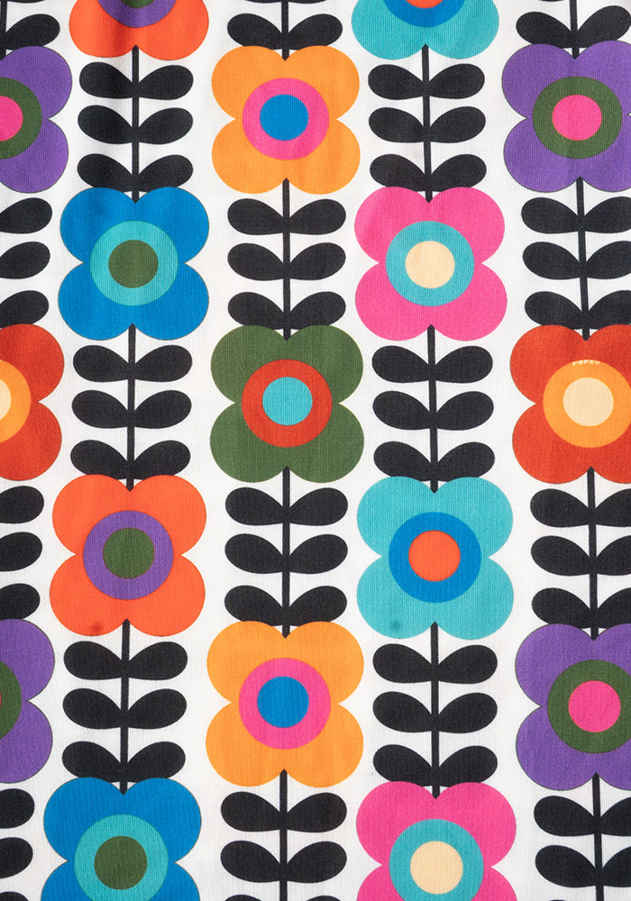 Zoya Retro Flower Print Tiered Hem Midaxi Dress