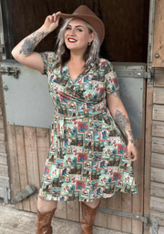 Wyatt Wild West Print Dress