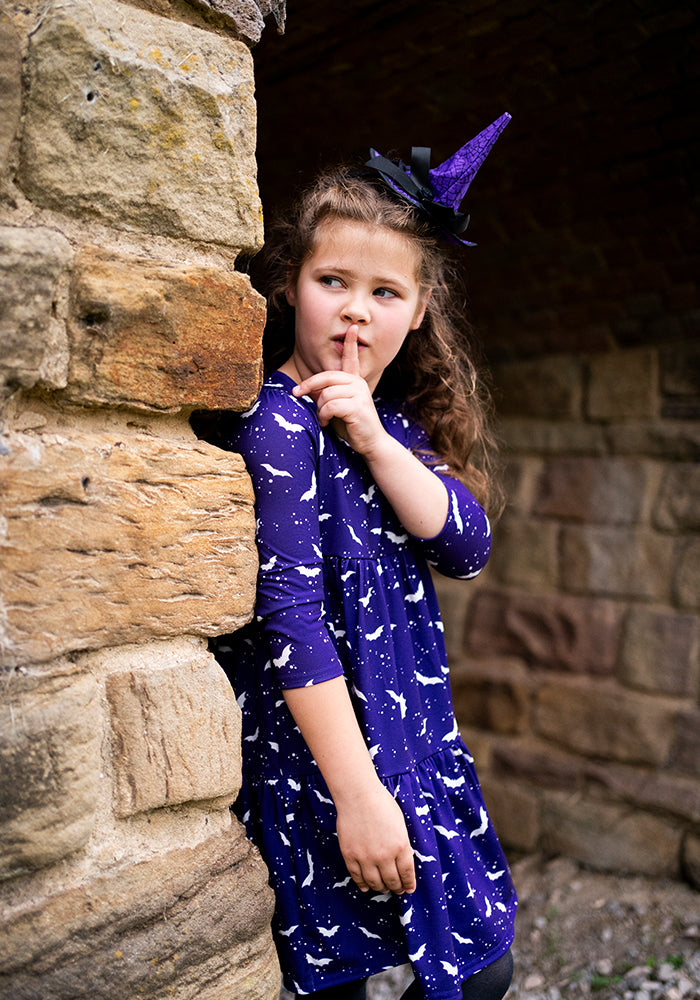 Children's Bat Print Dress (Bertel)