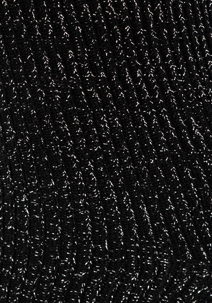 Black Sparkle Frill Socks