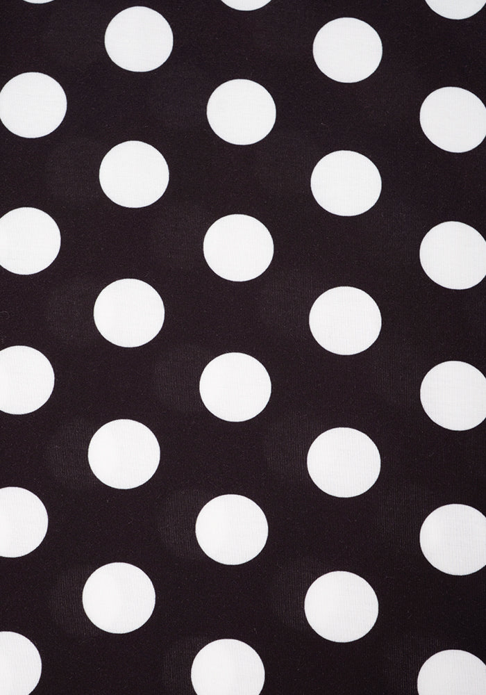 Second angle of Violeta Mono Large Spot Print Jersey Dress