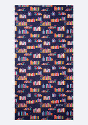Bookshelf Print Large Towel