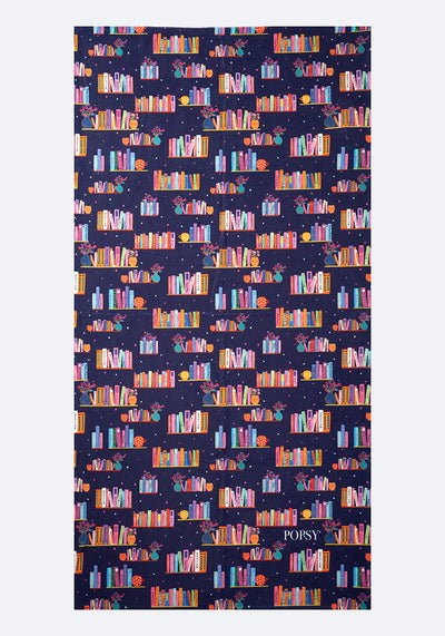 Bookshelf Print Large Towel