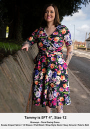 Bronwyn Floral Print Swing Dress