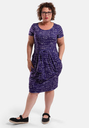 Byron Equations Print Tie Waist Dress
