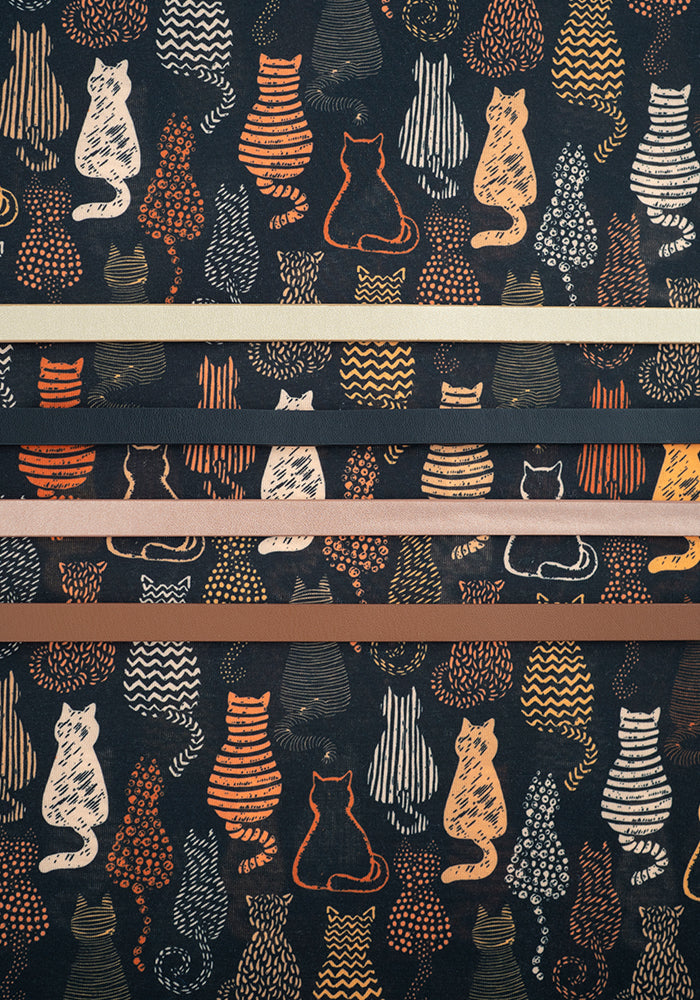 Ninth angle of Mariam Cat Print Midi Dress