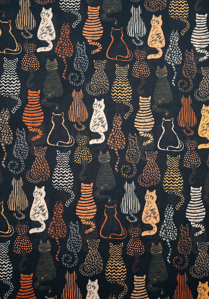 Second angle of Mariam Cat Print Midi Dress