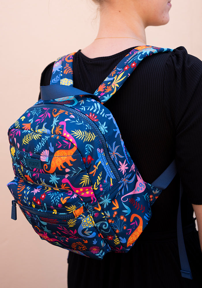 Thirteenth angle of Dinosaur Print Mini Backpack