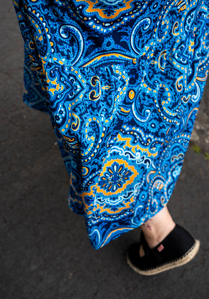 Dixie Paisley Tile Print Midaxi Dress