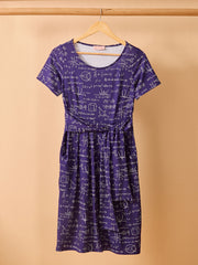 Byron Equations Print Tie Waist Dress