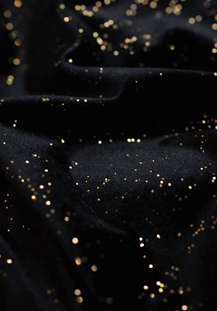 Rena Black/Gold Pull On Trousers