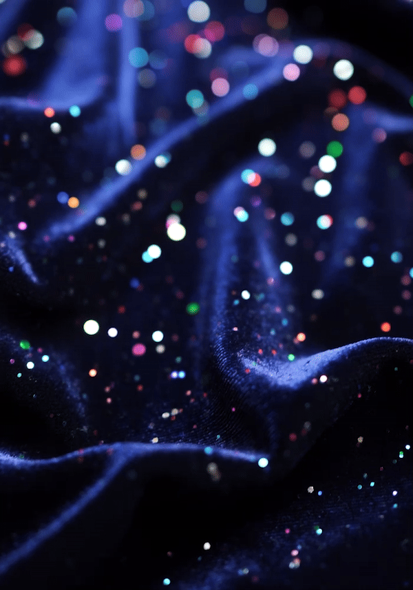 Phoenix Navy Sparkle Velvet Dress