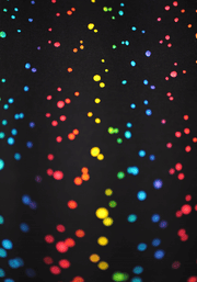 Children's Rainbow Dot Foil Print Dress (Cosmos)