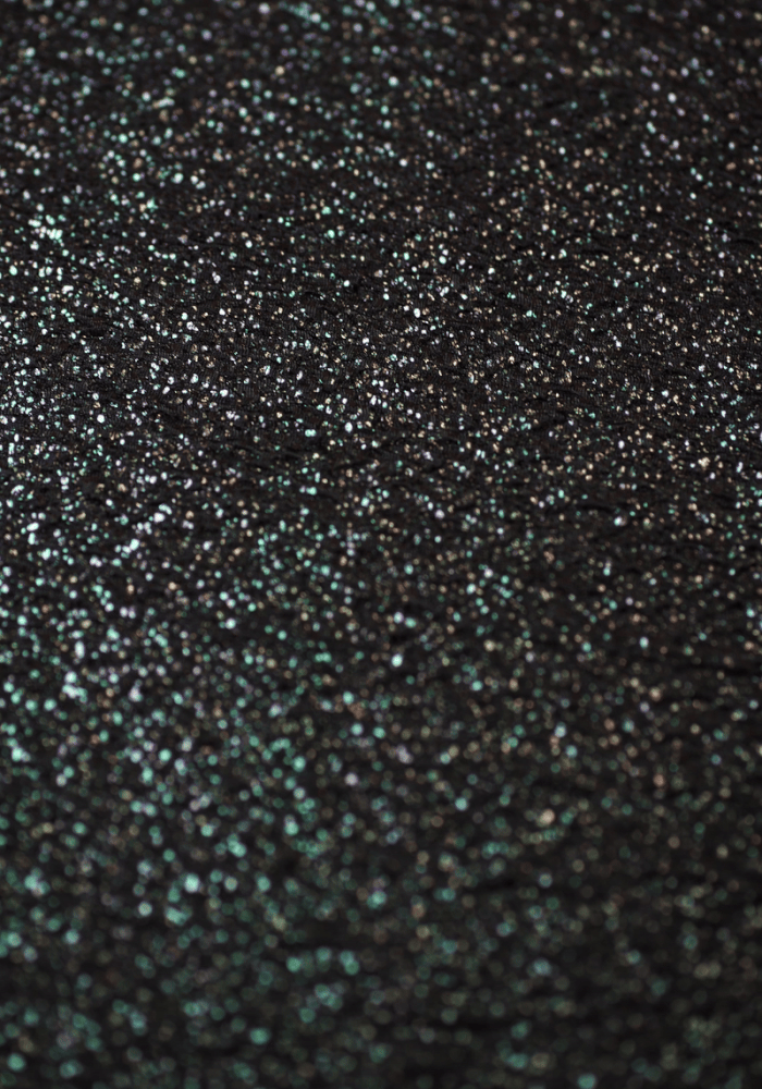 Aelin Bottle Green Foil Midi Dress