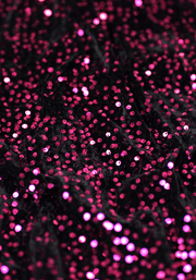 Rika Pink & Black Sequin Gathered Waist Midi Dress