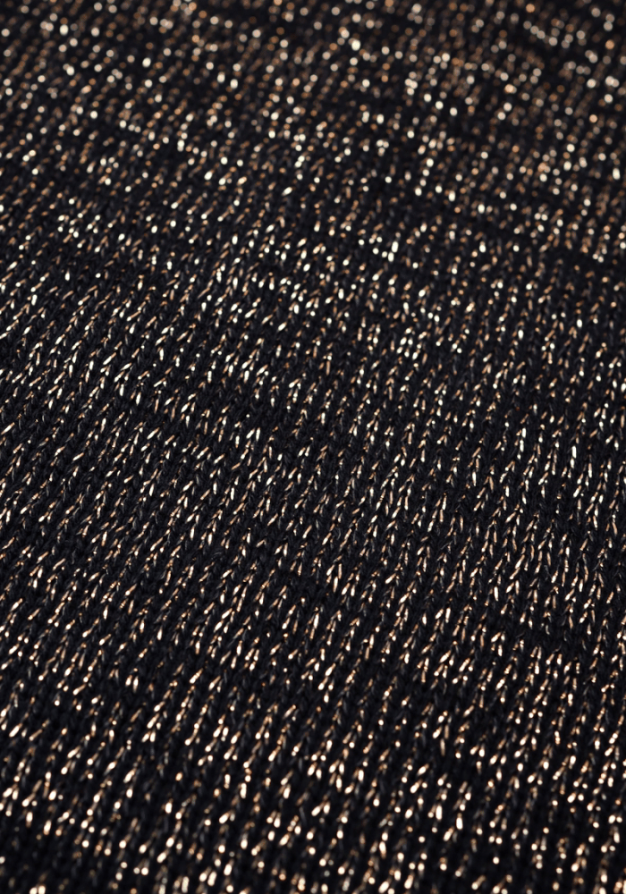 Second angle of Black &amp; Gold Lurex Bolero Cardigan