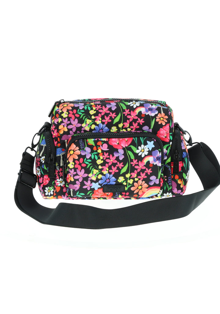 Second angle of Garden Rainbow Floral Cross Body Bag