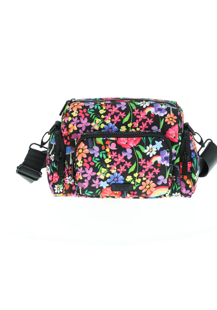 Fourth angle of Garden Rainbow Floral Cross Body Bag