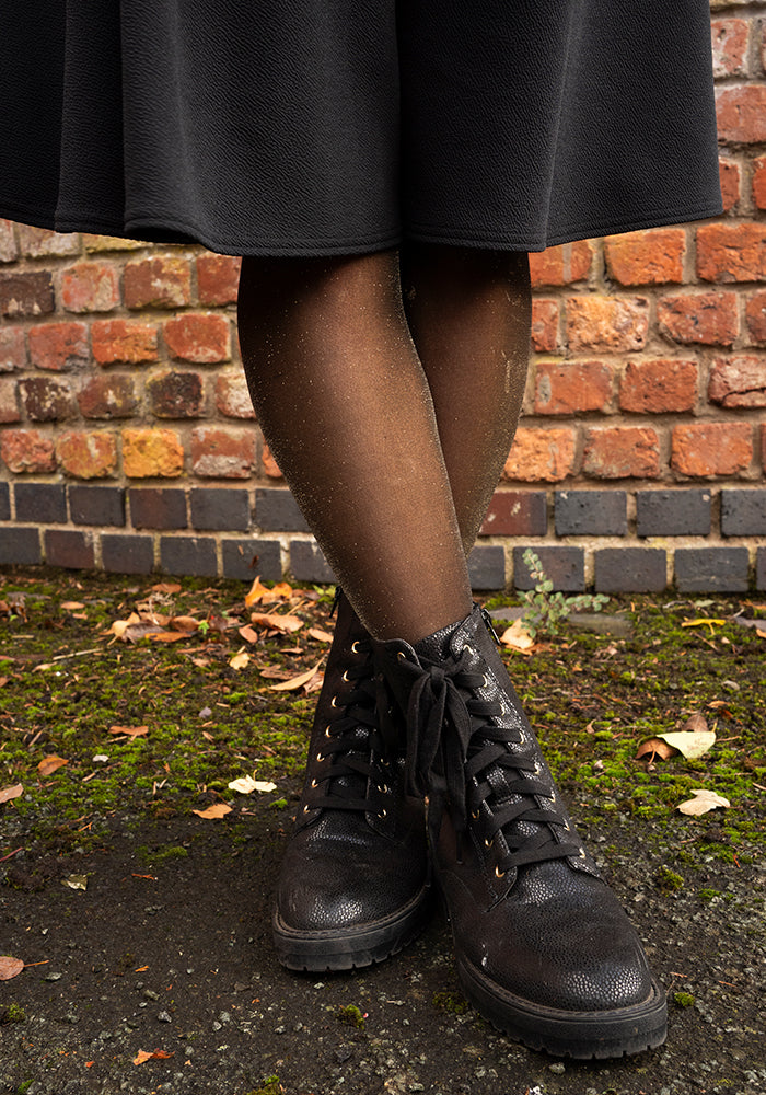 Tenth angle of Premium All Over Gold Glitter Tights
