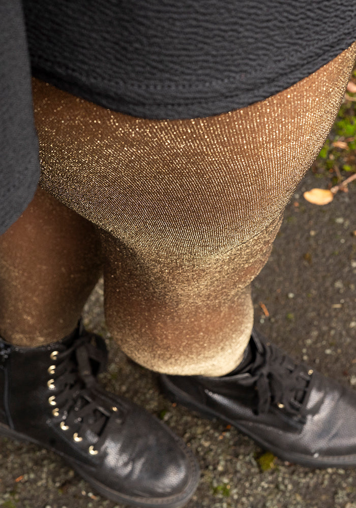 Ninth angle of Premium All Over Gold Glitter Tights