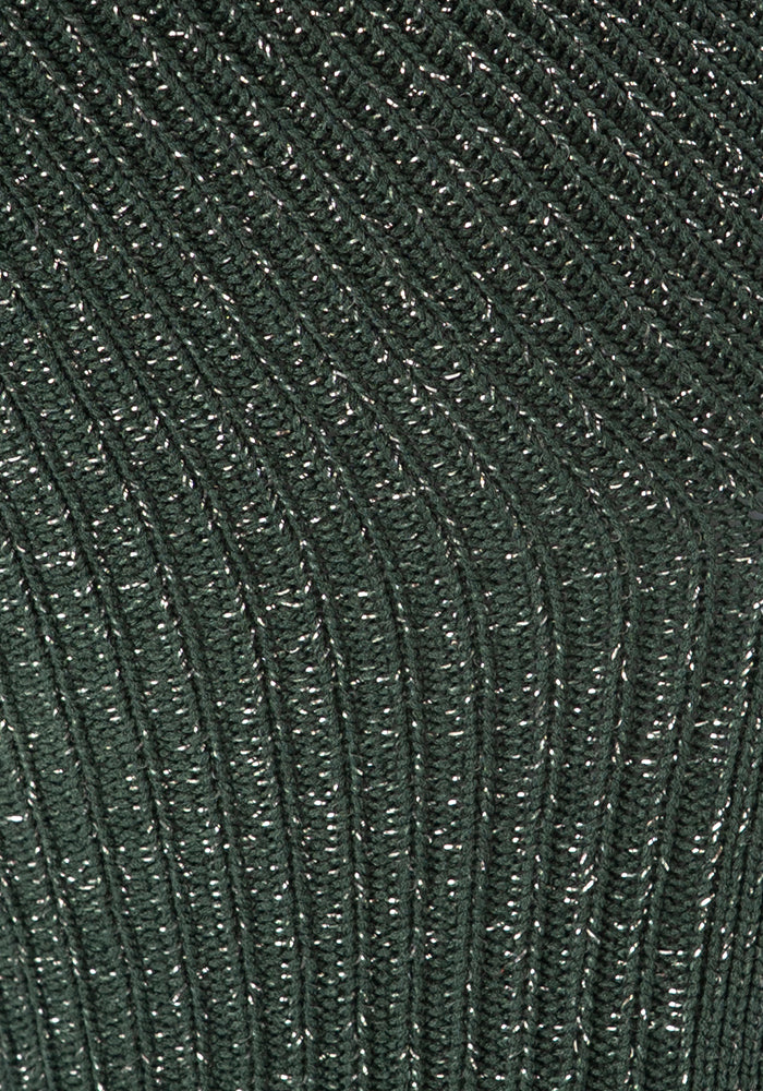 Second angle of Pine Sparkle Frill Socks