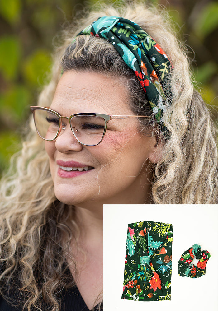 Popsy Christmas Headband & Scrunchie Set
