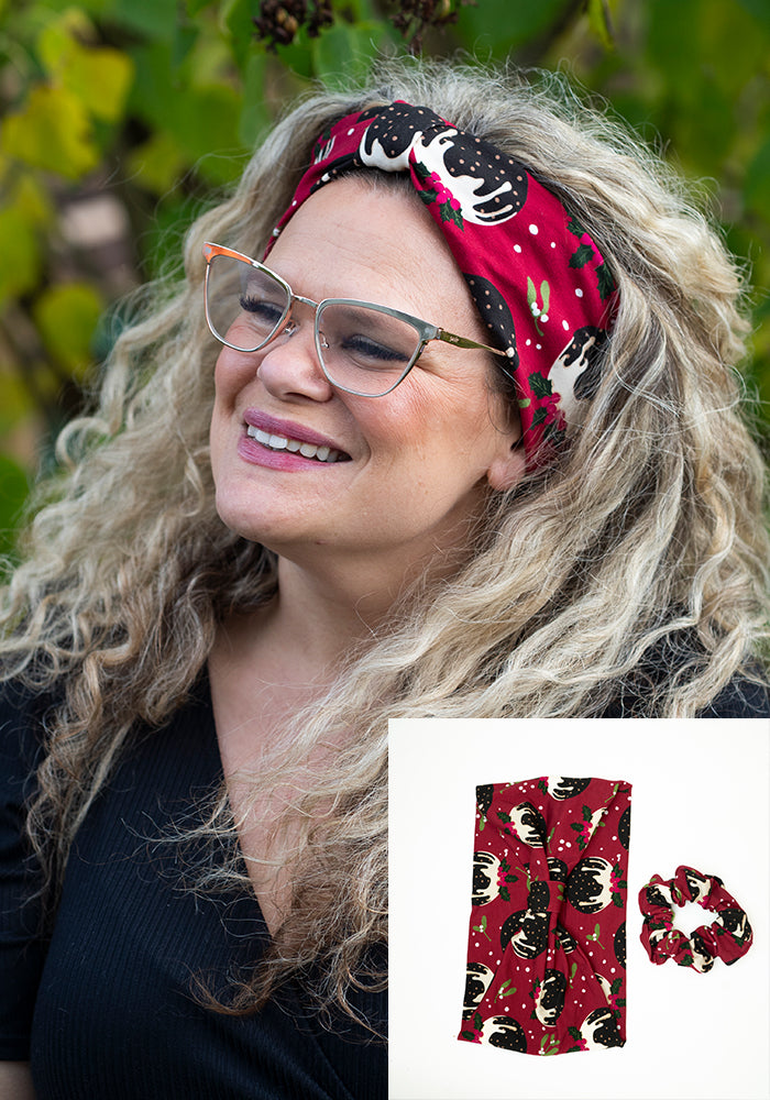 Popsy Christmas Headband & Scrunchie Set
