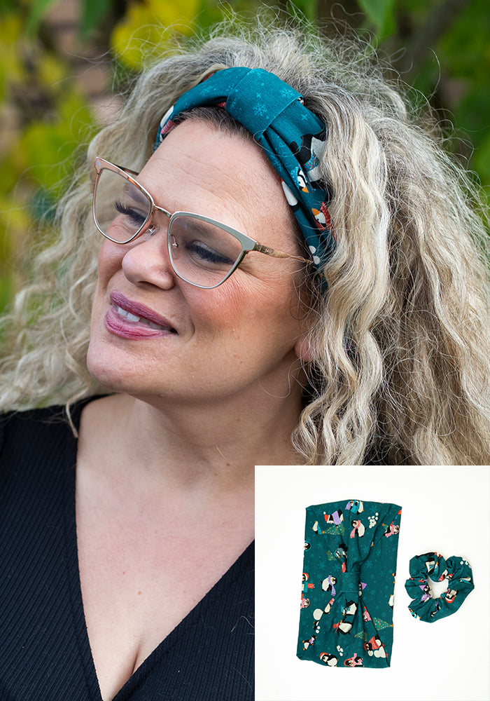Popsy Christmas Headband & Scrunchie Set
