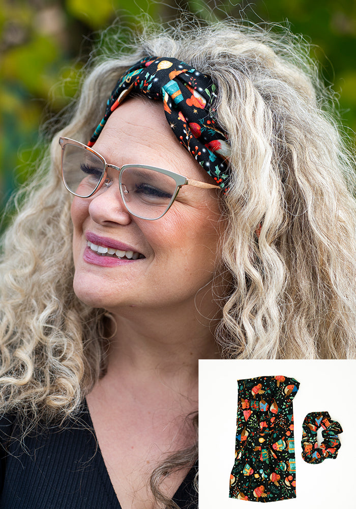 Popsy Christmas Headband & Scrunchie Set