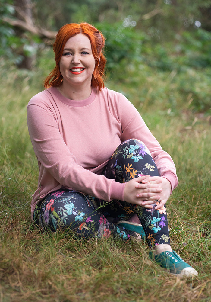 Sixth angle of Heath Midnight Botanical Print Leggings