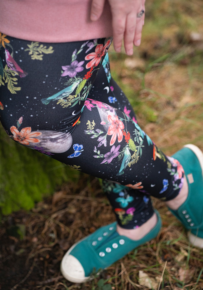 Fifth angle of Heath Midnight Botanical Print Leggings