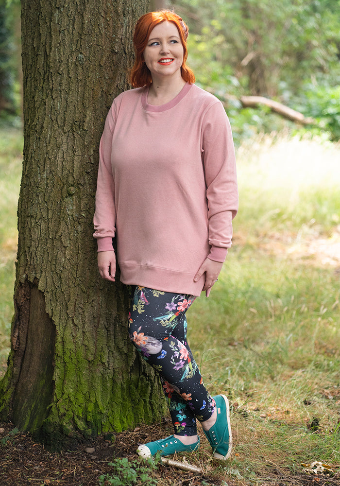 Fourth angle of Heath Midnight Botanical Print Leggings