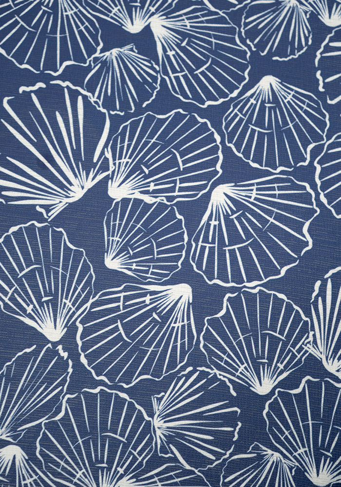 Second angle of Indigo Scallop Shell Print Dress
