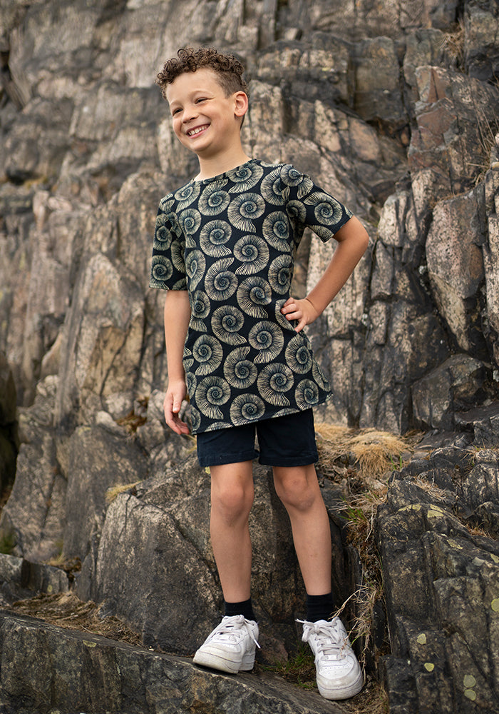 Children's Fossil Print Cotton T-Shirt (Jones)