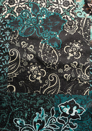 ** PRE ORDER ** Jozette Patchwork Paisley Printed Velour Midaxi Dress ** PRE ORDER **