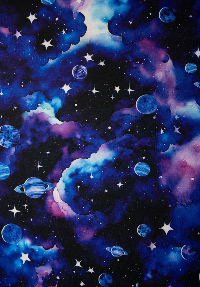 Kathryn Night Sky Planets Print Dress