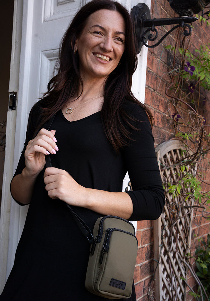 Khaki Phone Pocket Bag